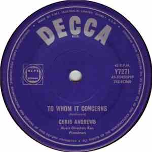 Chris Andrews  - To Whom It Concerns