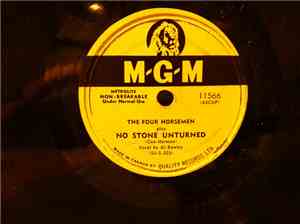 Pat O'Day  With The Four Horsemen  - A Dear John Letter / No Stone Unturned