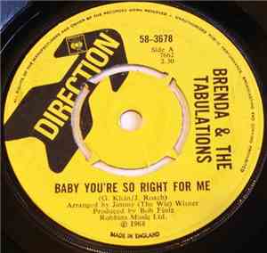 Brenda & The Tabulations - Baby You're So Right For Me