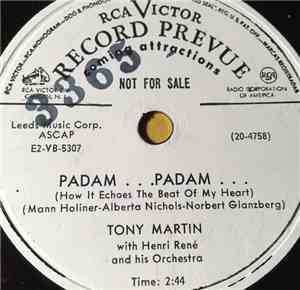 Tony Martin  - Padam ... Padam ... / Where Did The Night Go