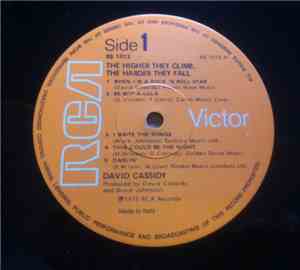 David Cassidy - The Higher They Climb -  The Harder They Fall