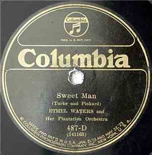Ethel Waters And Her Plantation Orchestra - Sweet Man / Dinah