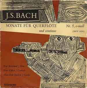 Johann Sebastian Bach - Sonate Für Querflöte & Continuo Nr. 5, E-moll (BMV  ...