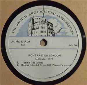 Unknown Artist - Night Raid On London, September, 1940