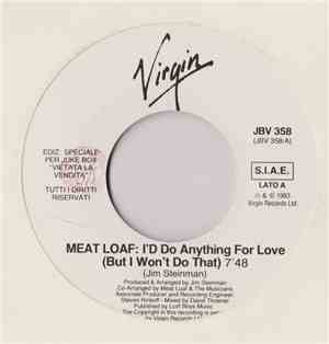 Meat Loaf / Tony E I Volumi - I'd Do Anything For Love (But I Won't Do That ...