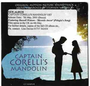 Stephen Warbeck - Captain Corelli's Mandolin - CD Sampler (Original Motion  ...