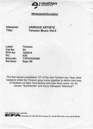 Unknown Artist - Tension Music 5