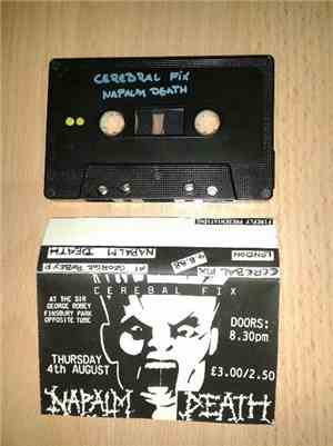 Napalm Death / Cerebral Fix - At George Robey P. London 4.8.88