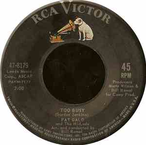 Pat Galo And The Hi-Lads - Too Busy