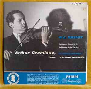 Mozart, Arthur Grumiaux, Bernhard Paumgartner, Wiener Symphoniker - Violink ...