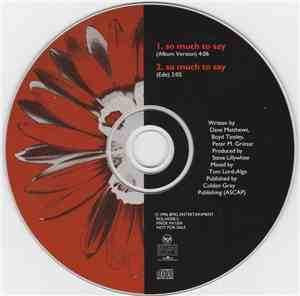 Dave Matthews Band - So Much To Say