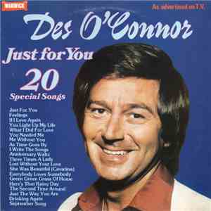 Des O'Connor - Just For You (20 Special Songs)