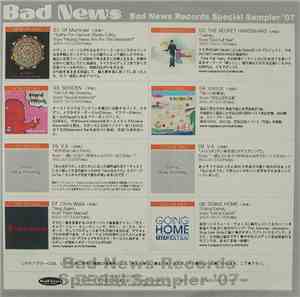 Various - Bad News Records Special Sampler '07
