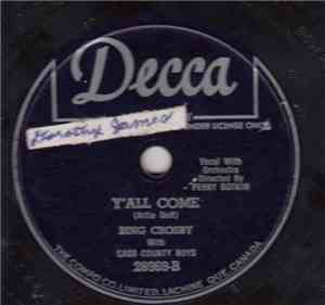 Bing Crosby With Cass County Boys / Bing Crosby With Jud Conlon's Rhythmair ...