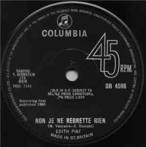 Edith Piaf - Non, Je Ne Regrette Rien