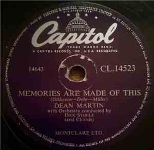 Dean Martin - Memories Are Made Of This / Change Of Heart