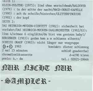 Various - Nur Nicht Nur - Sampler 1/2