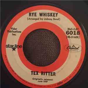 Tex Ritter - Rye Whiskey / Deck Of Cards