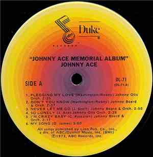 Johnny Ace - Memorial Album