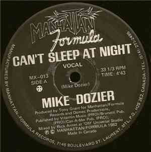 Mike Dozier - Can't Sleep At Night