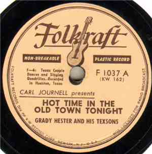 Grady Hester And His Texsons - Hot Time In The Old Town Tonight