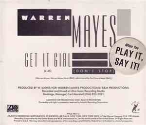 Warren Mayes - Get It Girl (Don't Stop)