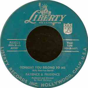 Patience & Prudence / Prudence - Tonight You Belong To Me / A Smile And A R ...