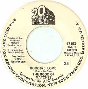 The Book Of Matches - Goodbye Love