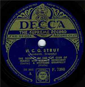The Quintet Of The Hot Club Of France With Django Reinhardt & Stéphane Grap ...