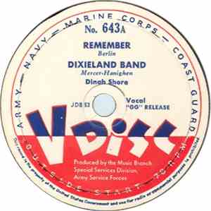 Dinah Shore / Johnny Bothwell And His Orchestra - Remember / Strange Feelin ...