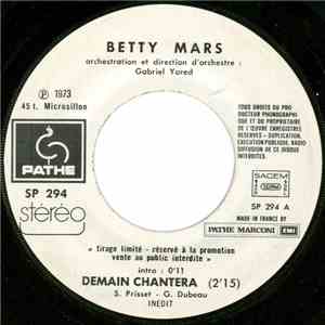 Betty Mars - Demain Chantera