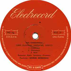Paul Constantinescu / Leon Klepper - Three Rumanian Symphonic Dances / Four ...