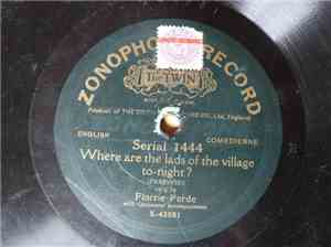 Florrie Forde - Where Are The Lads Of The Village To-Night? / Who's The Gir ...