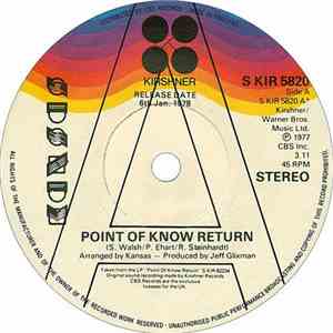 Kansas  - Point Of Know Return