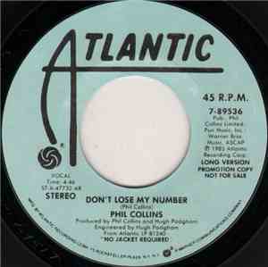Phil Collins - Don't Lose My Number