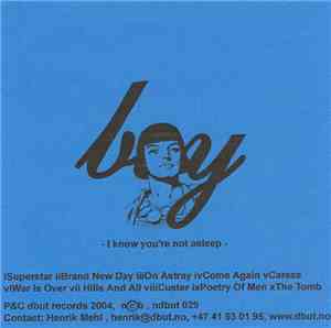 Boy  - I Know You're Not Asleep (Promo Cover)