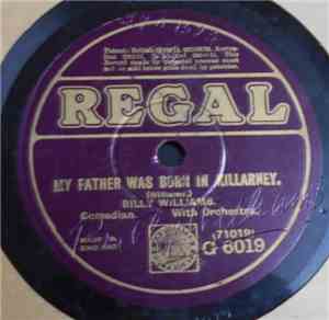 Billy Williams  - My Father Was Born In Killarney / She Does Love A Little  ...