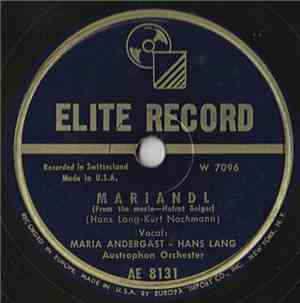 Maria Andergast - Hans Lang - Mariandl