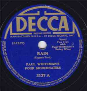 Paul Whiteman's Four Modernaires - Rain / At The Story Book Ball