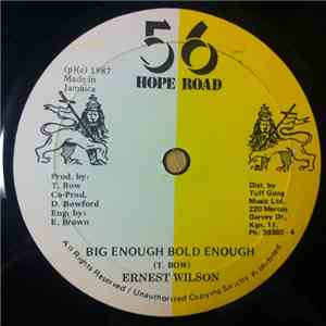Ernest Wilson - Big Enough Bold Enough