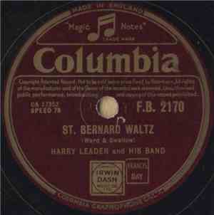 Harry Leader And His Band - St. Bernard Waltz / The Blue Danube