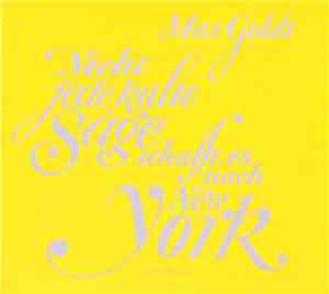Max Goldt - Nicht Jede Kalte Säge Schafft Es Nach New York