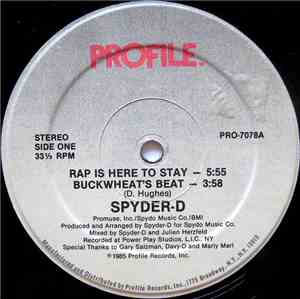 Spyder-D - Rap Is Here To Stay / Buckwheat's Beat