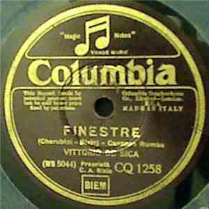 Vittorio De Sica - Finestre /	Parlami D'Amore Mariù