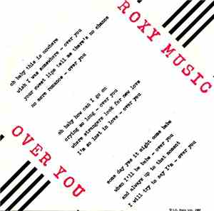 Roxy Music - Over You