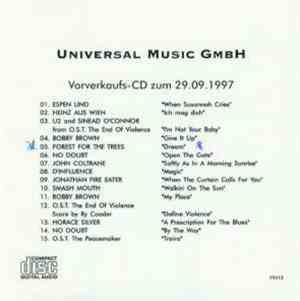 Various - Vorverkaufs - CD Zum 29.09.1997