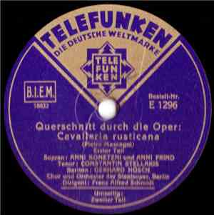 Anni Konetzni, Anni Frind, Constantin Stellakis, Gerhard Hüsch - Querschnit ...