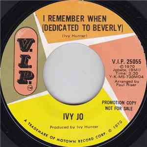 Ivy Jo - I Remember When (Dedicated To Beverly)