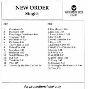 New Order - Singles