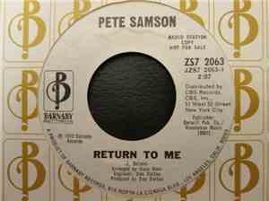 Pete Samson - Return To Me / Home For Thee